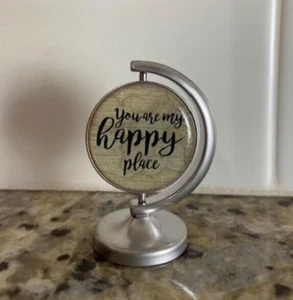 Happy Place GANZ - Swivel Globe 2"- Desk Top Friendship (FREE SHIPPING) - Picture 1 of 2