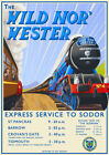  "Wild Nor' Wester" THOMAS THE TANK ENGINE A4 Plakat kolejowy Druk artystyczny