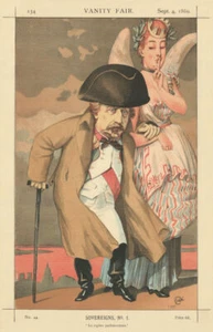VANITY FAIR SPY CARTOON Emperor Napoleon III 'La regime parlementaire' 1869 - Picture 1 of 2