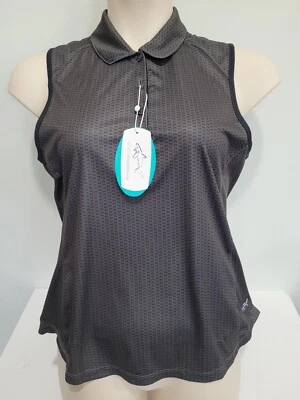 NWT Women's Greg Norman Sleeveless Golf Polo- Size Large - Изображение 1 из 4