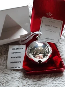 2002 WALLACE SILVER PLATE SLEIGH BELL - Picture 1 of 4