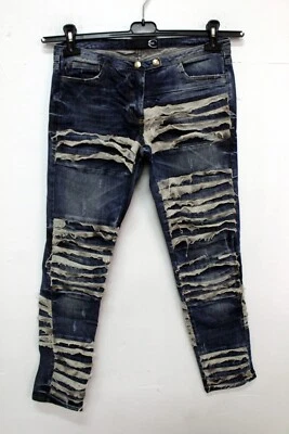 Just Cavalli Donna Pantalone Taglia 28/42 Blu Jeans Cotone Pant Woman Pants - Imagen 1 de 4