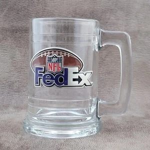 16oz NFL FedEx Field Glass Beer Mug Stein 3D Logo Licensed Football Super Bowl - Picture 1 of 10