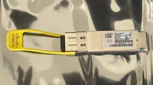 CISCO WSP-Q40GLR4L 40GBASE LR4-LITE 1310NM SMF QSFP OPTICAL TRANCEIVER #M37-20 - Picture 1 of 4