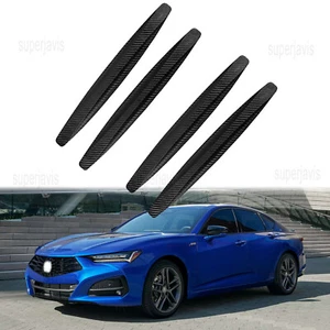 Carbon Fiber Grain Anti-Collision Strip Bumper Protector Sticker For Acura TLX - Picture 1 of 13