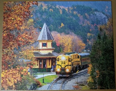 White Mountain SCENIC RAILROAD 1000 pc Jigsaw Puzzle CONWAY TRAIN #1398 - Image 1 of 4