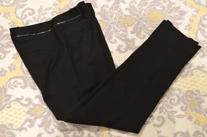 NEW! Versace black zippered stretch unhemmed pants Men's size 48 IT 33 - Picture 1 of 3