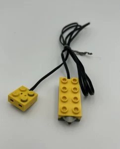 Lego Dacta Technic Electric Touch Sensor w/Non-Removable Lead Dark Gray Yellow - Picture 1 of 3