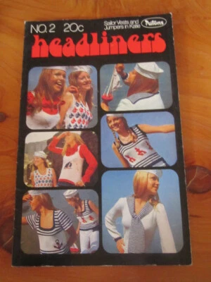 KNITTING PATTERN BOOK PATONS NO. 2 HEADLINERS   GREAT **** MUST SEE - Image 1 of 2