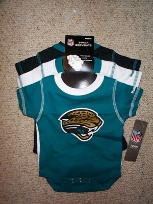 (3) Jacksonville Jaguars nfl INFANT BABY NEWBORN Jersey Shirt 0-3M 0-3 M Months - Image 1 of 4