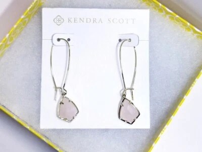 Kate Spade Rose Quartz Gold Tone Drop Earrings - Image 1 of 4