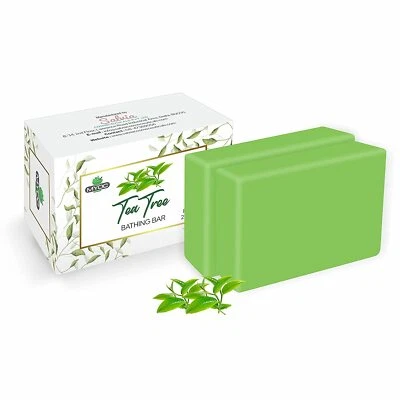 2x Tea Tree Soap 75g For Anti Fungal & Anti Bacterial Soap For Acne & Itch Soap  - Image 1 of 4