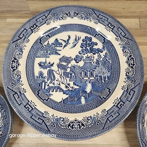 Churchill English China Blue Willow Queens Pieces Made In England Ceramic Blue - Picture 1 of 13