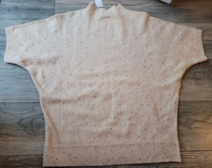 LOFT Wasserfall Rollkragen Beige Pullover Pulli Tunika XS Neu mit Etikett - Bild 1 von 4