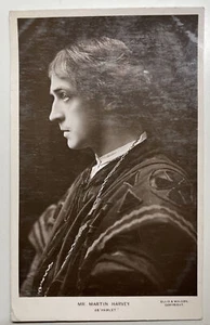 HAMLET COLLECTION Mr MARTIN HARVEY as HAMLET VINTAGE ELLIS & WALERY POSTCARD - Picture 1 of 2