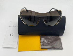 Fendi Gold FS5260 714 Shield Sunglasses (66-20-125) - Picture 1 of 5