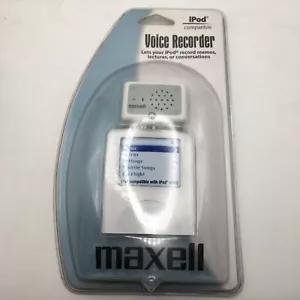 Grabadora de voz Maxell para iPod con conector Dock P-7 191207 nueva sellada - Imagen 1 de 14