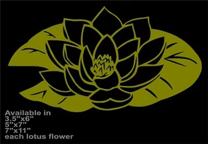 Lotus Decal Flower Of Life vinyl car window sticker - Picture 1 of 13