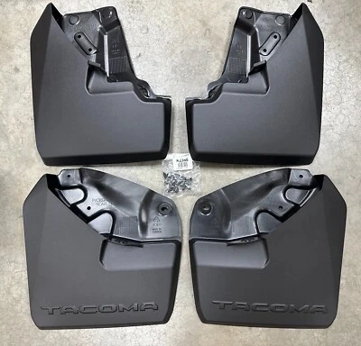 WIDE CANADIAN 2024-25 TACOMA MUDGUARD MUD FLAP SET FRONT & REAR GENUINE TOYOTA - Image 1 of 4