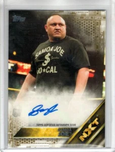 2016 Topps WWE Then Now Forever Auto SAMOA JOE Gold Parallel 07/10 AUTOGRAPH SSP - Picture 1 of 1