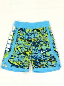Nike Boys Standard Fit Shorts Blue Neon Green ( XS ) - Picture 1 of 1