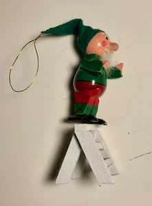 WOODEN DOLL Christmas tree Ornament - Picture 1 of 2