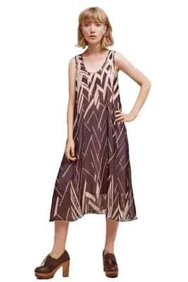 Vestido de Fiesta Anthropologie Floreat Serengeti Rosa Negro Forrado en Seda XS NUEVO CON ETIQUETAS Foto 1 de 4