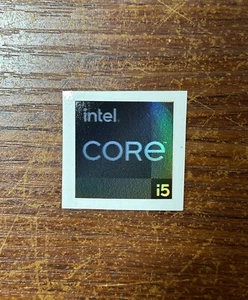 1x Intel Core i5 Holographic Desktop / Laptop sticker label (NEW) - Picture 1 of 2