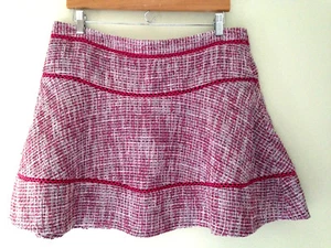 NEU! Banana Republic wunderschön rosa gewebt Volant Knie A-Linie ausgestellt Rock 14 $ 110 - Bild 1 von 6