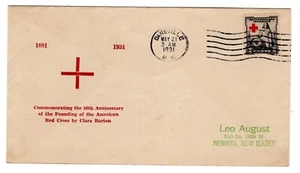 #702 Red Cross 1931 FDC - Planty #2 1st WSE Leo August - Picture 1 of 2