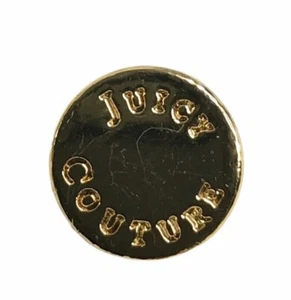 Juicy Couture goldfarben Metall Ersatz Haupt vorne Bluse Knopf 0,40" - Bild 1 von 3