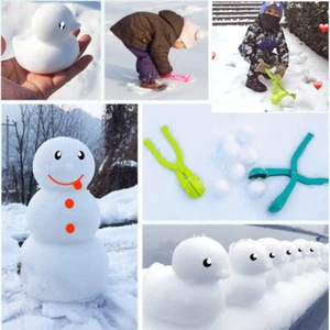 4Pcs Cartoon Snowball Maker Plastic Clip Sand Snow Ball Mold Toys for Child!SY - Imagen 1 de 16