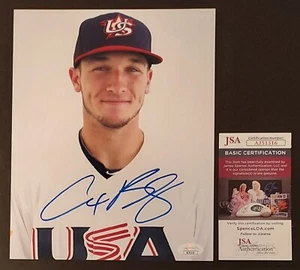 Alex Bregman Signed In-Person 8x10 Photo Team USA  Astros 2x WS Champion JSA COA - Picture 1 of 3
