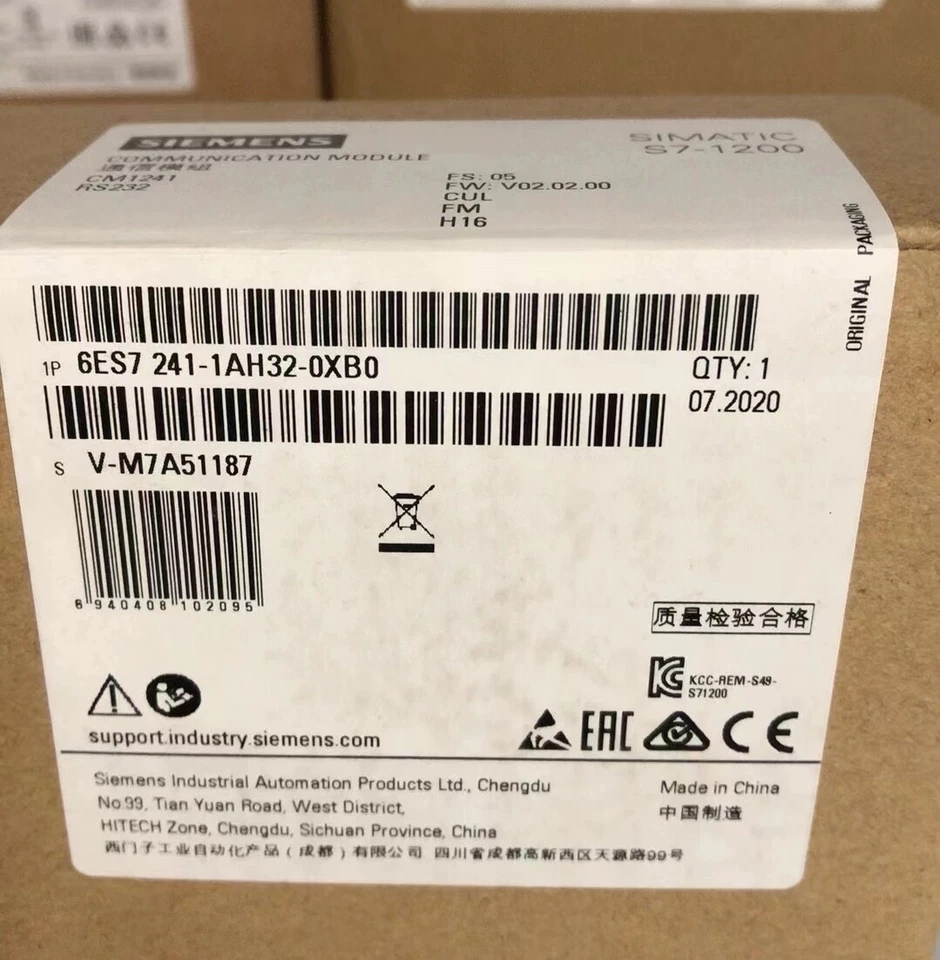 NEW  SIEMENS  6ES7 241-1AH32-0XB0.  S7-1200 SIMATIC  CM1241 / - Image 1 of 1
