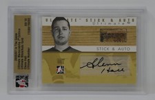 2006-07 In the Game Ultimate Memorabilia 7th Edition Stick/Auto Gold Glenn Hall