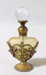 Art Nouveau Wellforth Crystal Satin Glass Perfume Bottle - Picture 1 of 8
