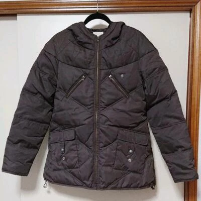 Diesel Mujer S Plumón Chaqueta Marrón Lujo Elegante Ligera Invierno Cálida Usada LTD Foto 1 de 4