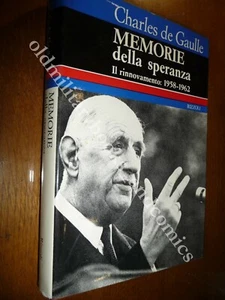 MEMORIE DELLA SPERANZA IL RINNOVAMENTO: 1958-1962 CHARLES DE GAULLE ALGERIA - Bild 1 von 2