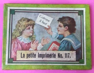 c. 1920 - PETIT JEU ANCIEN "LA PETITE IMPRIMERIE" - JOUET XIXe FRANCE Enfantina - Photo 1/3