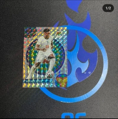 2021-22 Bukayo Saka Panini Mosaic FIFA Road To World Cup Stained Glass Arsenal - Image 1 of 2