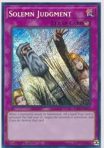 Solemn Judgment (Secret Rare) RA02-EN075 25th Anniversary Rarity Collection... - Picture 1 of 1