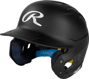 Rawlings Mach Fit Baseball Batting Helmet - OSFM - Black - Picture 1 of 1