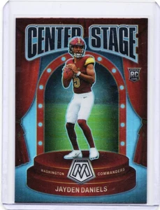 Jayden Daniels 2024 Panini Mosaic Center Stage Silver Prizm #8 (RC) COMMANDERS - Picture 1 of 2