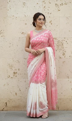 Sari indio usado ropa de fiesta boda sari Bollywood étnico paquistaní Foto 1 de 4