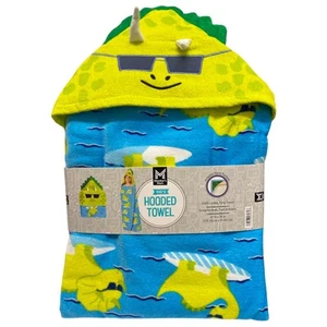 Members Mark Kids Hooded Towel, with Hand Pockets, Dino - Picture 1 of 2