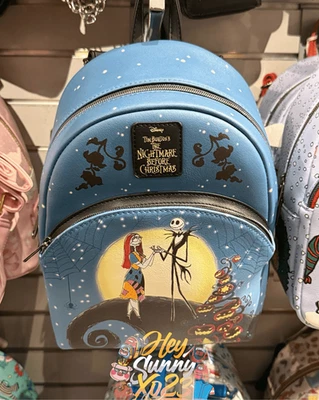 Loungefly The Nightmare Before Christmas Spiral Hill Night Mini Backpack - Image 1 of 4
