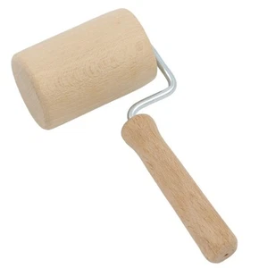 Teigrolle Holz klein 16 cm mit Griff Backzubehör für Plätzchen Kuchen - Bild 1 von 3