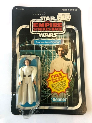 Figura de colección de la princesa Leia ESB de Star Wars con 41 tarjetas traseras - sin perforar - sin pistola Foto 1 de 4