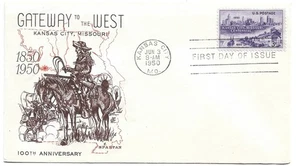 1950 FDC, KANSAS CITY CENTENARY, SPARTAN - Picture 1 of 1