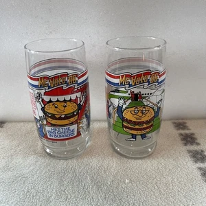 1986 McVote 86 McDonalds Quarter Pounder & Big Mac Gläser 2 Stück - Bild 1 von 9